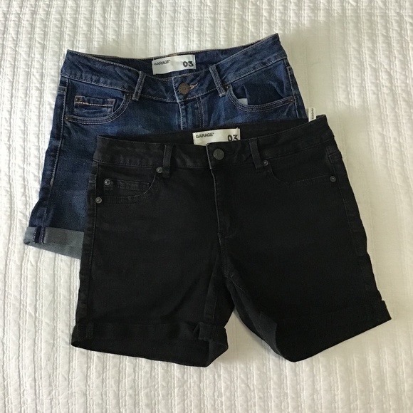 ⭐️2/$30⭐️Set of2 Garage Jean Shorts Blue & Black